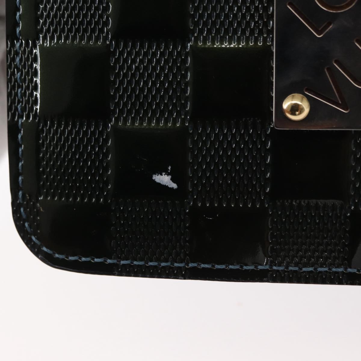 LOUIS VUITTON Damier Vernis Club Bag Green Petrol Blue M92128 LV Auth 152522