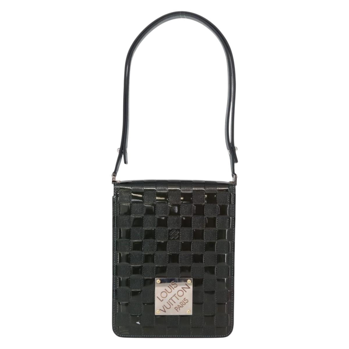 LOUIS VUITTON Damier Vernis Club Bag Green Petrol Blue M92128 LV Auth 152522