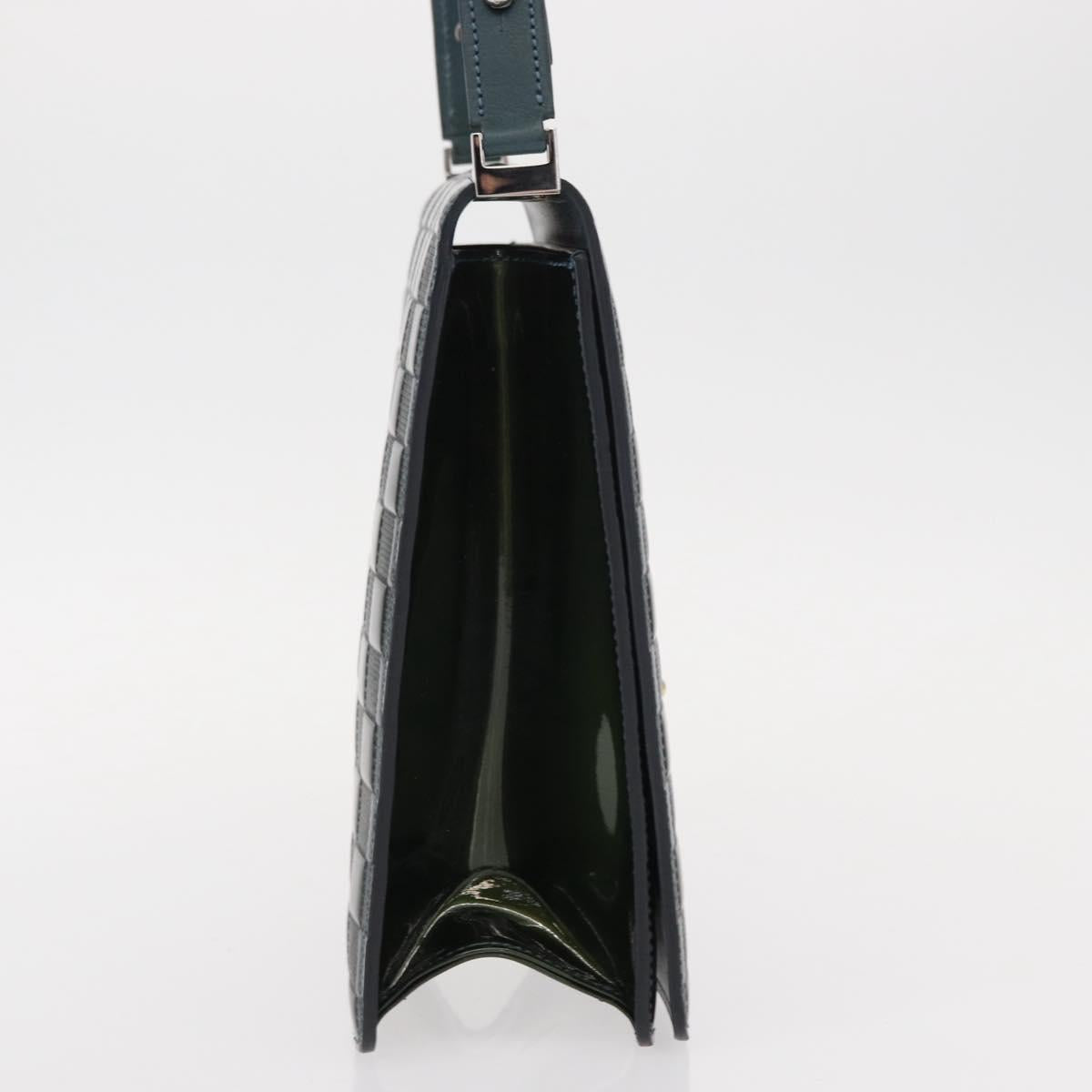 LOUIS VUITTON Damier Vernis Club Bag Green Petrol Blue M92128 LV Auth 152522