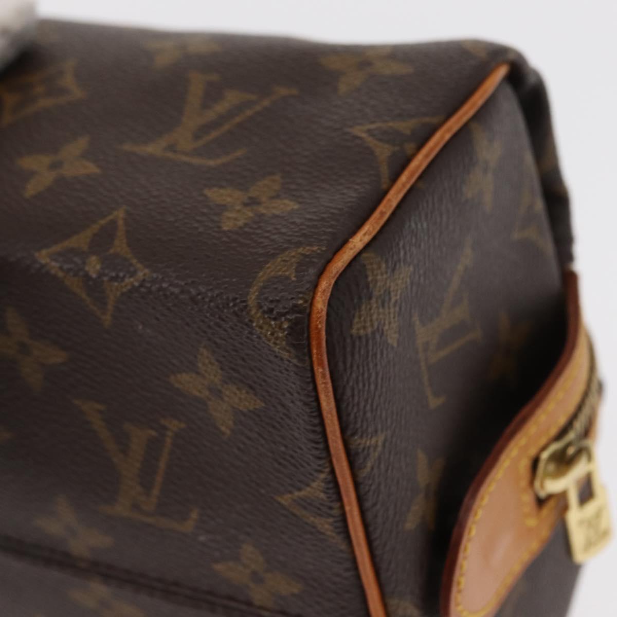 LOUIS VUITTON Monogram Trousse Patte Pression Cosmetic Pouch M47636 Auth 152526