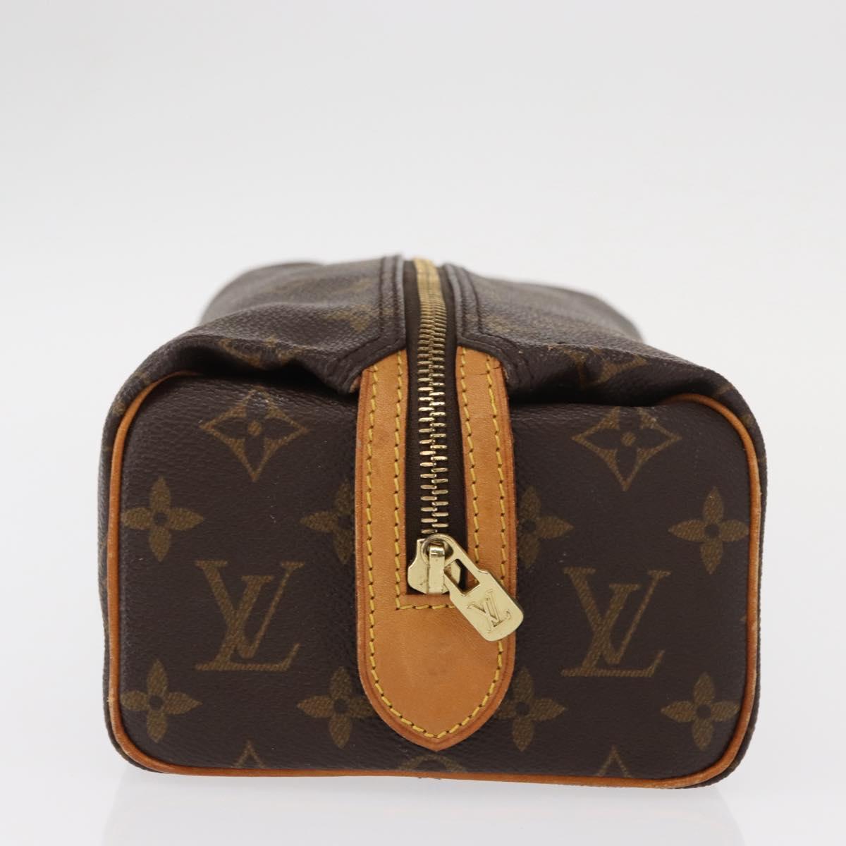 LOUIS VUITTON Monogram Trousse Patte Pression Cosmetic Pouch M47636 Auth 152526