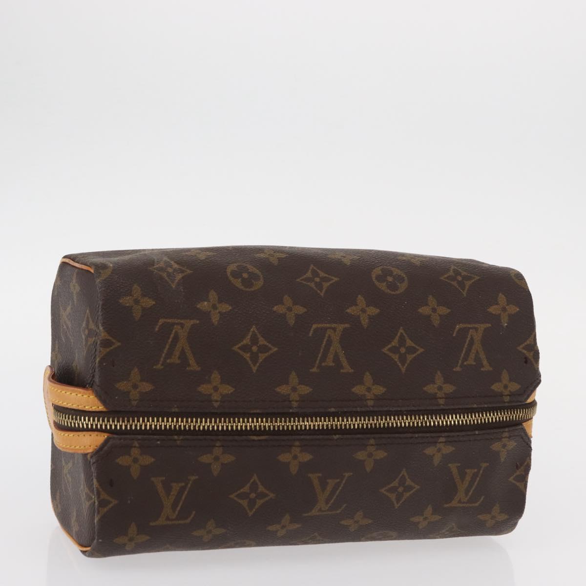 LOUIS VUITTON Monogram Trousse Patte Pression Cosmetic Pouch M47636 Auth 152526