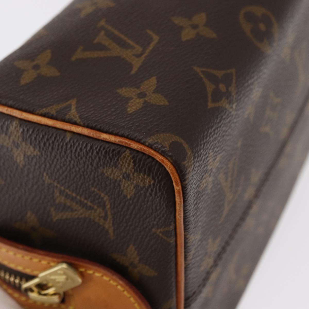 LOUIS VUITTON Monogram Trousse Patte Pression Cosmetic Pouch M47636 Auth 152526