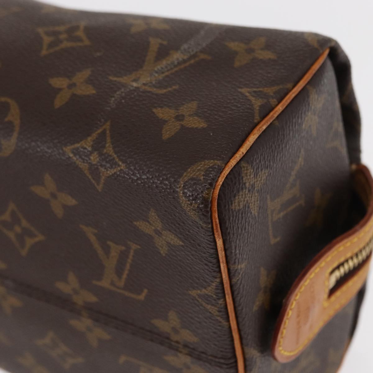 LOUIS VUITTON Monogram Trousse Patte Pression Cosmetic Pouch M47636 Auth 152526