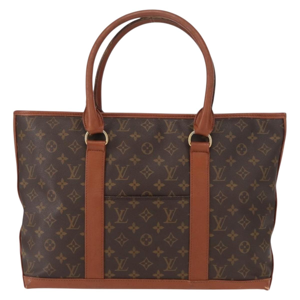 LOUIS VUITTON Monogram Sac Weekend PM Hand Bag M42425 LV Auth 152527