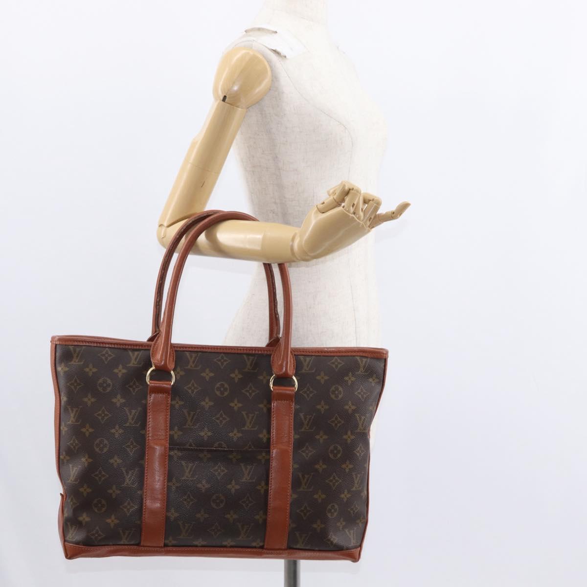 LOUIS VUITTON Monogram Sac Weekend PM Hand Bag M42425 LV Auth 152531