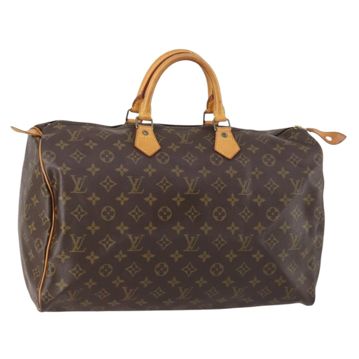 LOUIS VUITTON Monogram Speedy 40 Hand Bag M41522 LV Auth 152543