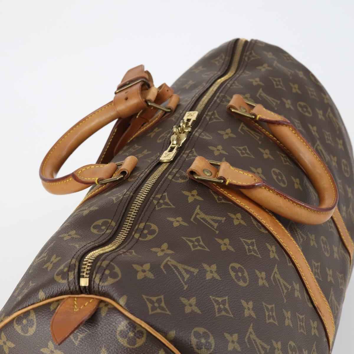 LOUIS VUITTON Monogram Keepall 50 Boston Bag M41426 LV Auth 152553