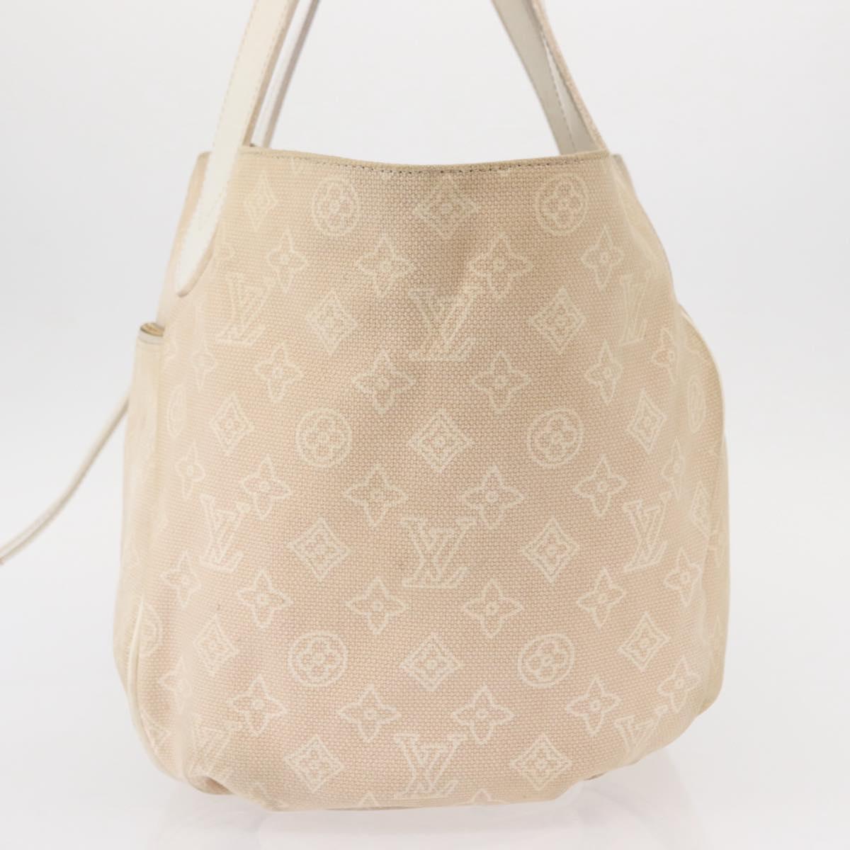 LOUIS VUITTON Monogram Beach Line Cabas Ipanema GM Bag Beige M95986 Auth 152557