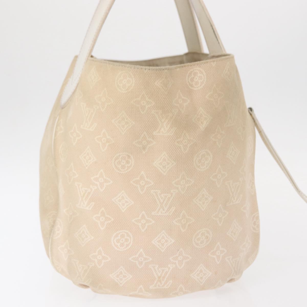LOUIS VUITTON Monogram Beach Line Cabas Ipanema GM Bag Beige M95986 Auth 152557