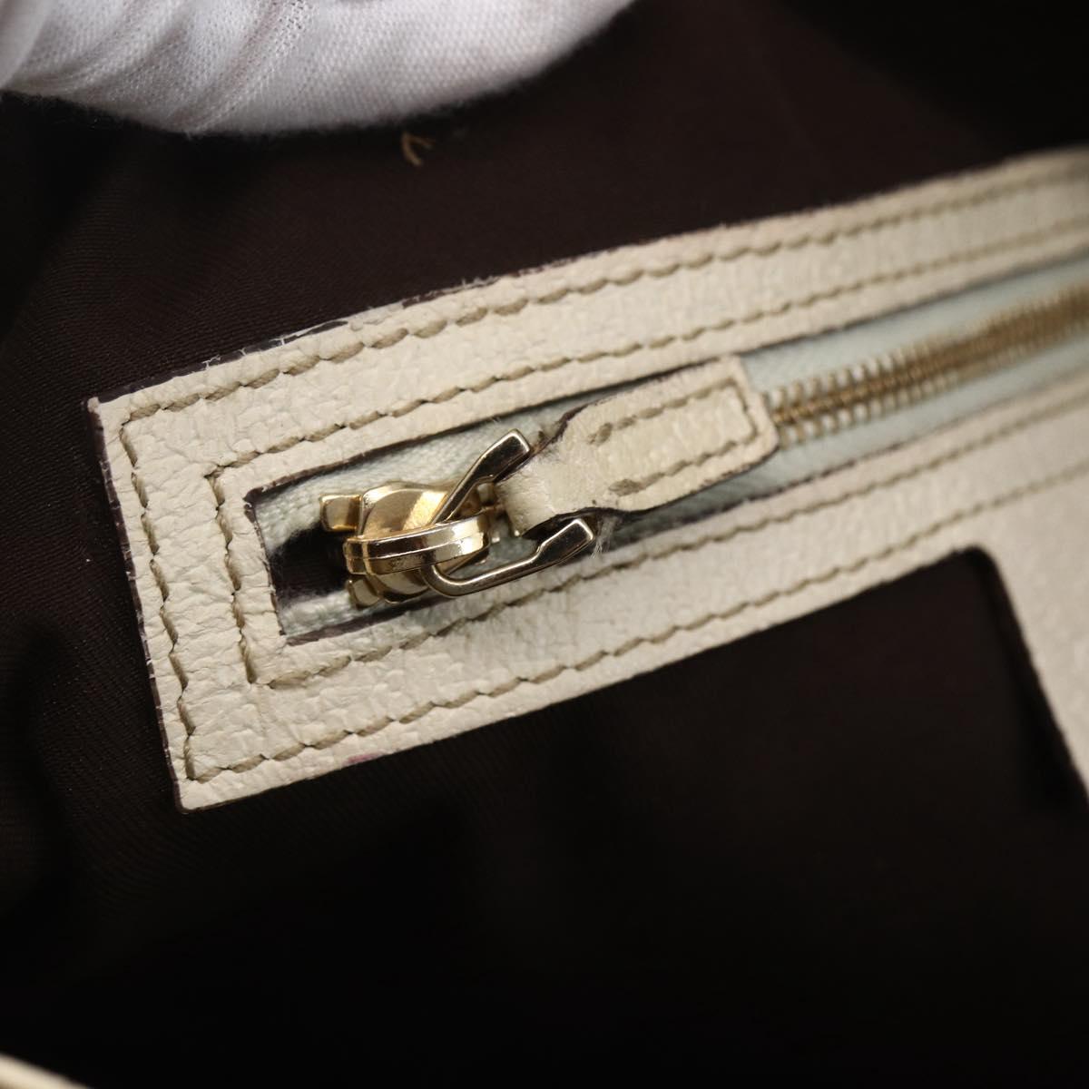 GUCCI GG Canvas Tote Bag Beige Gold 163288 Auth 152561