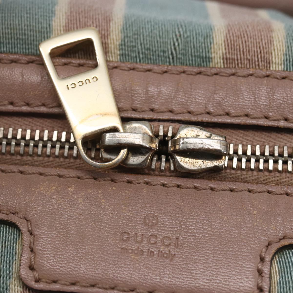 GUCCI GG Canvas Sherry Line Hand Bag 2way Beige Gold 269876 Auth 152562