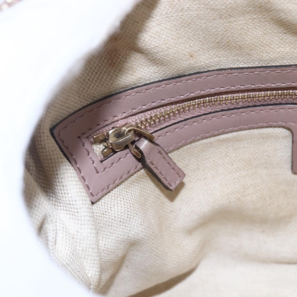 GUCCI GG Canvas Sherry Line Hand Bag 2way Beige Gold 269876 Auth 152562