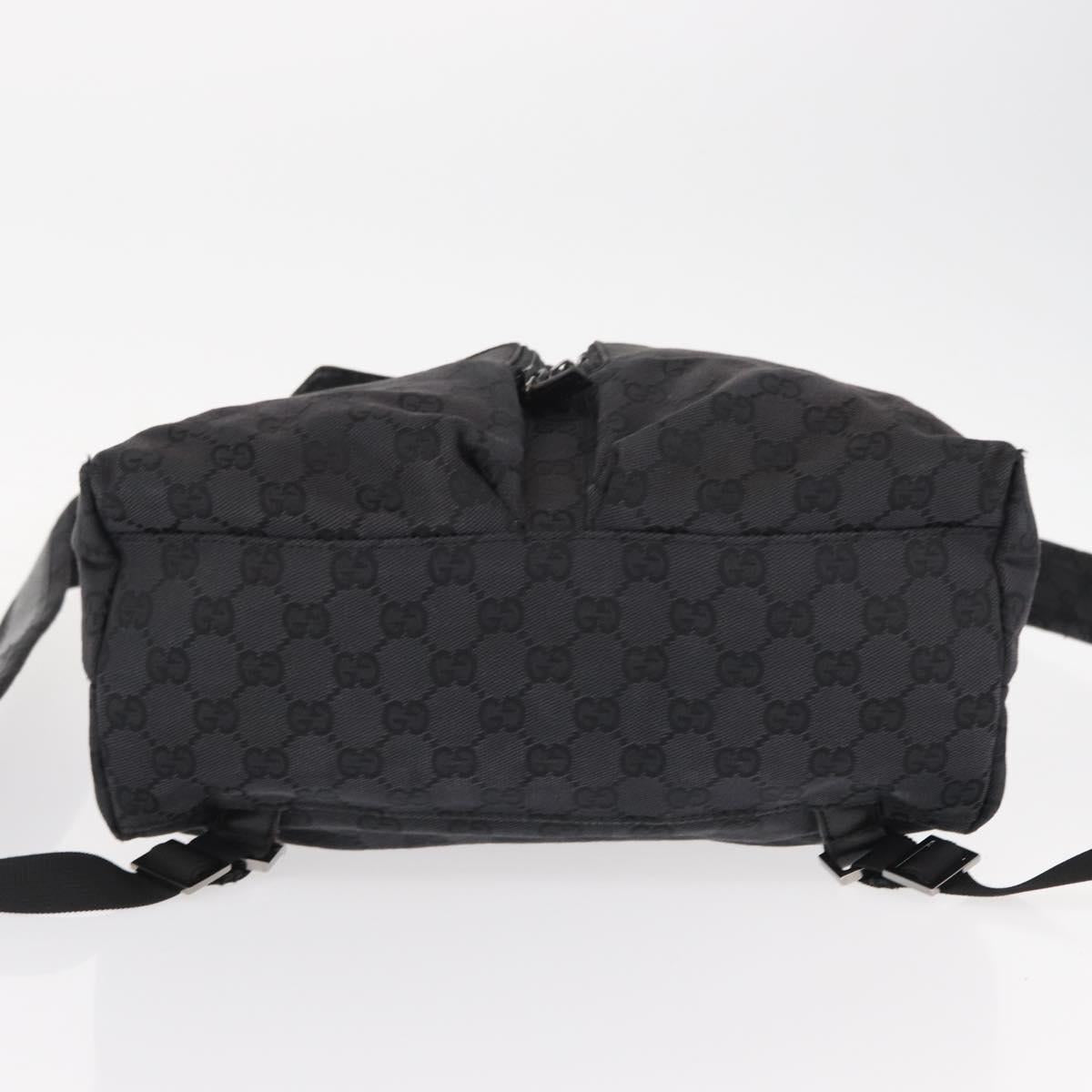 GUCCI GG Canvas Backpack Black 003 0238 Auth 152564