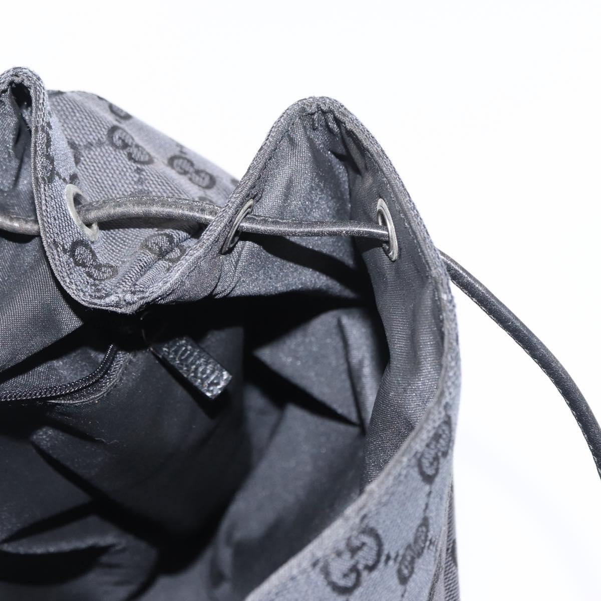 GUCCI GG Canvas Backpack Black 003 0238 Auth 152564