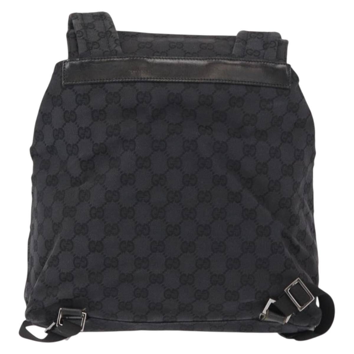 GUCCI GG Canvas Backpack Black 003 0238 Auth 152564