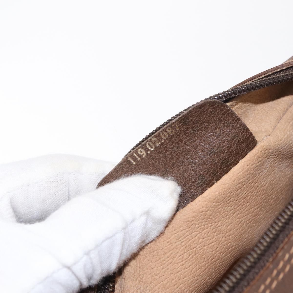 GUCCI GG Supreme Web Sherry Line Bag PVC Beige Red 119 02 087 Auth 152569