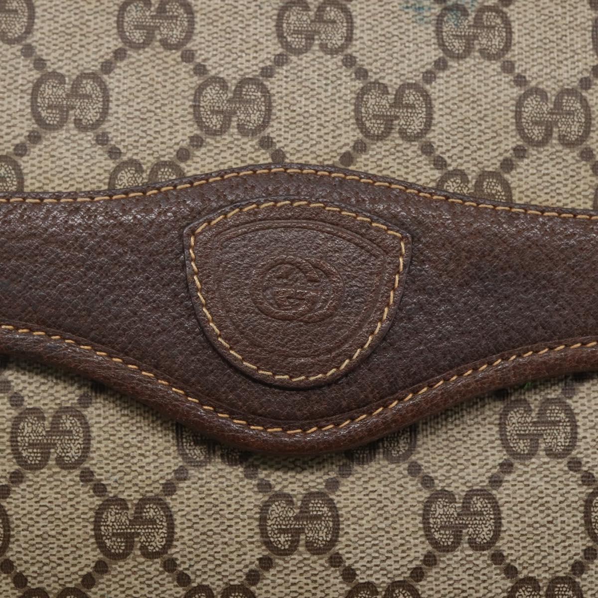 GUCCI GG Supreme Shoulder Bag PVC Beige Gold 004 904 0671 Auth 152570