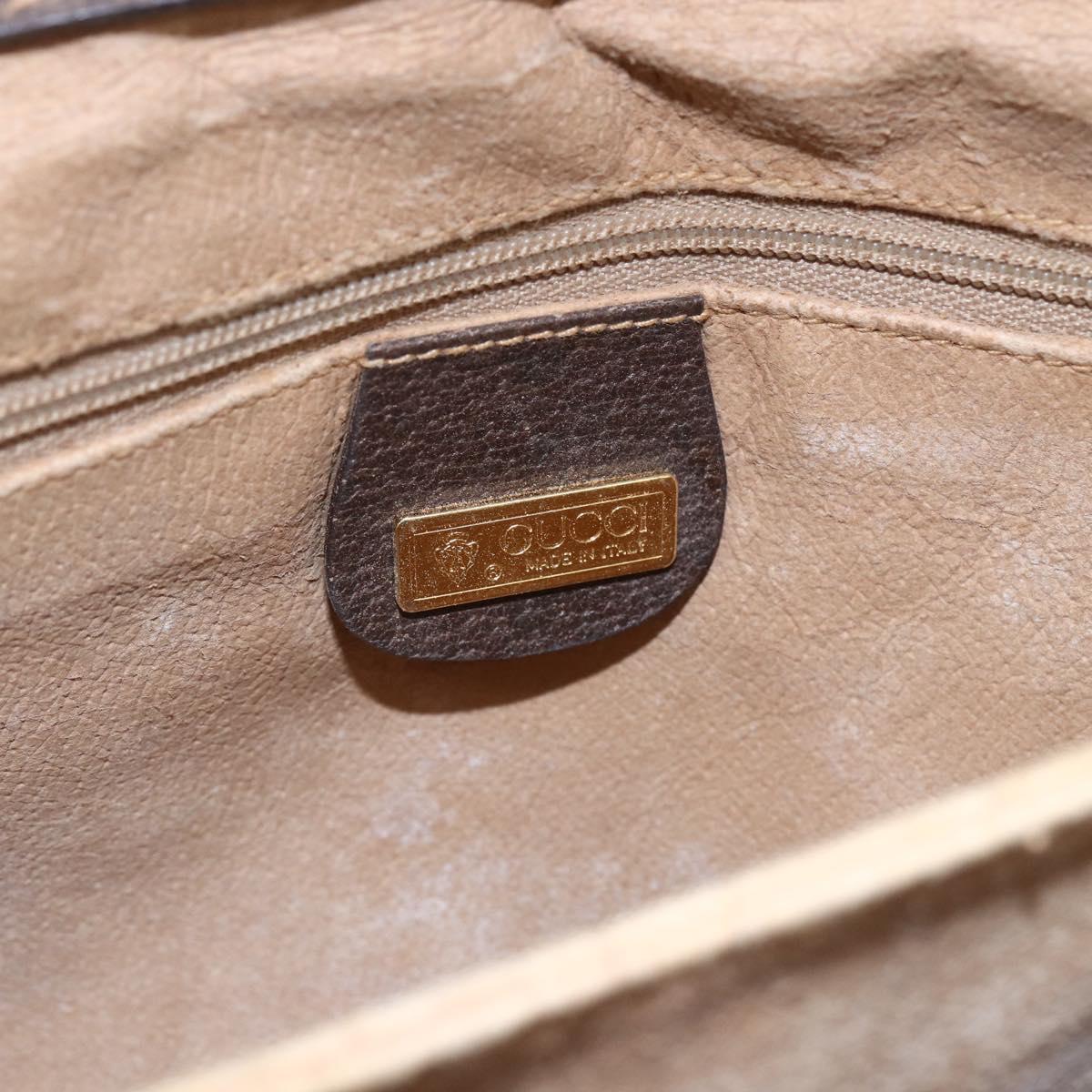 GUCCI GG Supreme Shoulder Bag PVC Beige Gold 004 904 0671 Auth 152570