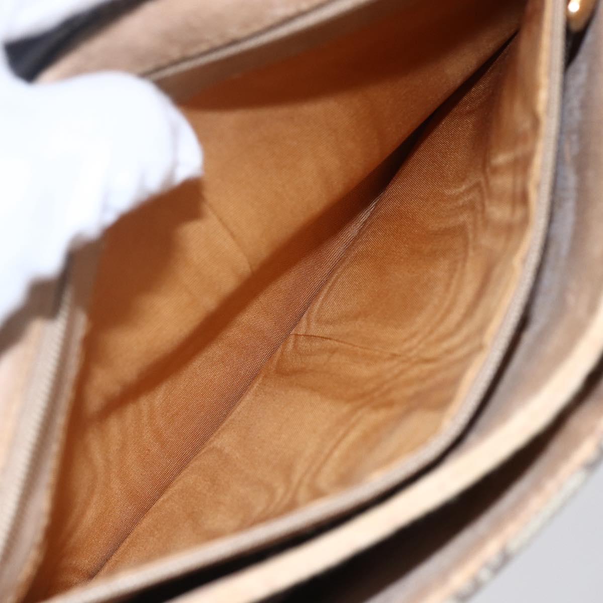 GUCCI GG Supreme Shoulder Bag PVC Beige Gold 004 904 0671 Auth 152570