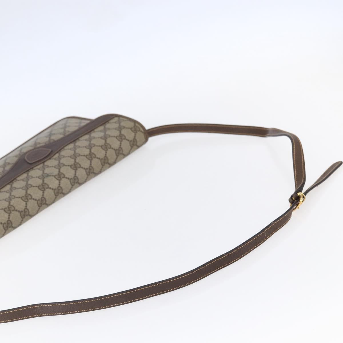 GUCCI GG Supreme Shoulder Bag PVC Beige Gold 004 904 0671 Auth 152570