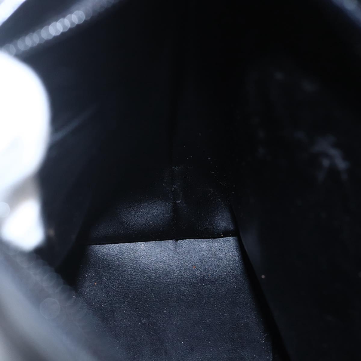 GUCCI GG Canvas Bamboo Shoulder Bag Leather Black Gold 001 3007 Auth 152575