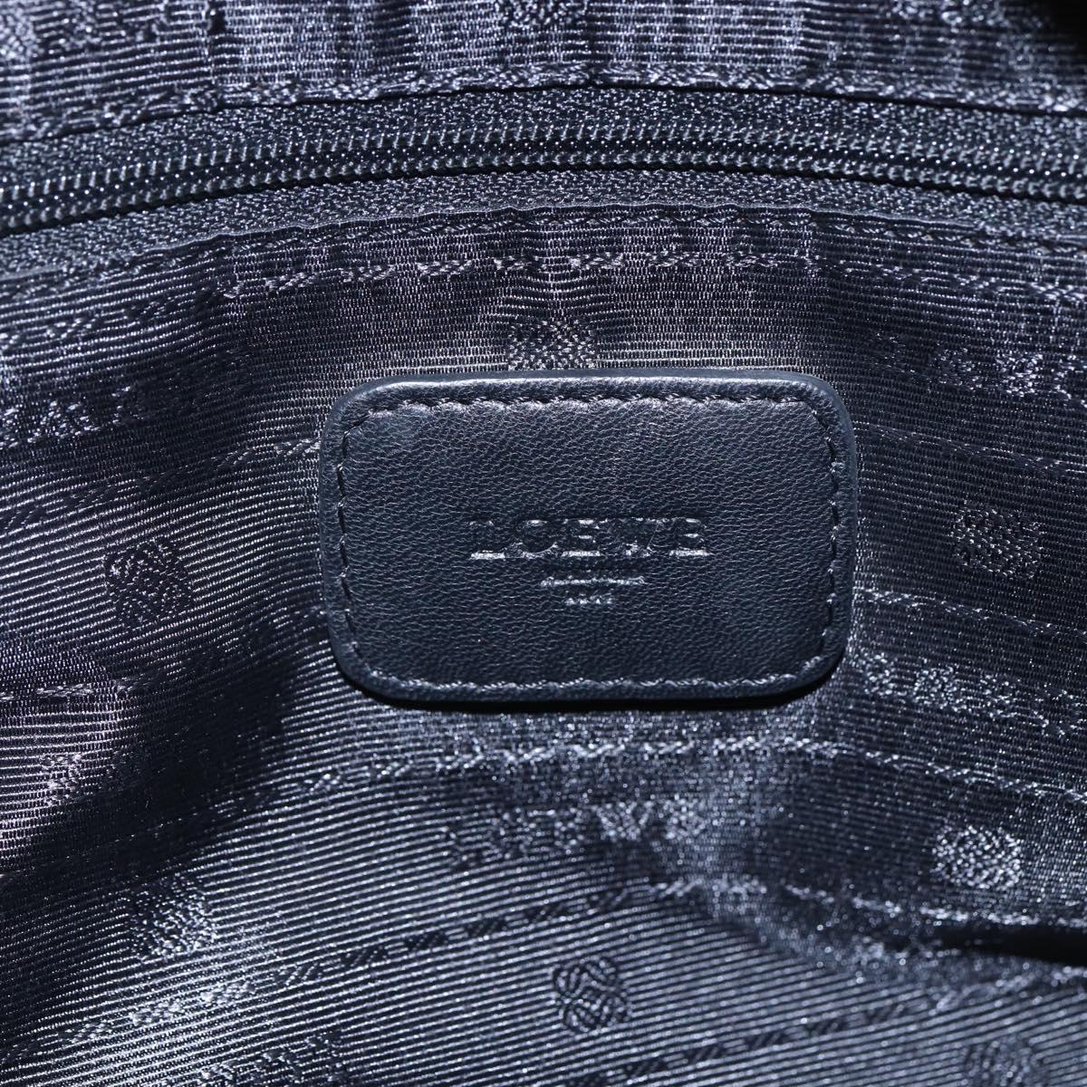 LOEWE Anagram Americana 28 Hand Bag Leather Gold Auth 152592