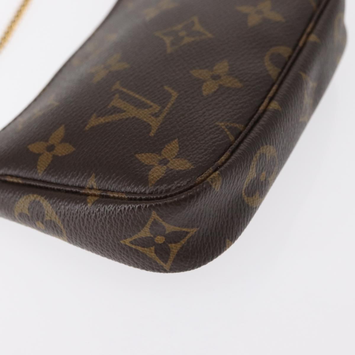 LOUIS VUITTON Monogram Mini Pochette Accessoires Pouch M58009 LV Auth 152598
