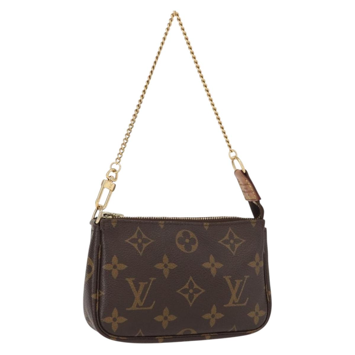 LOUIS VUITTON Monogram Mini Pochette Accessoires Pouch M58009 LV Auth 152598