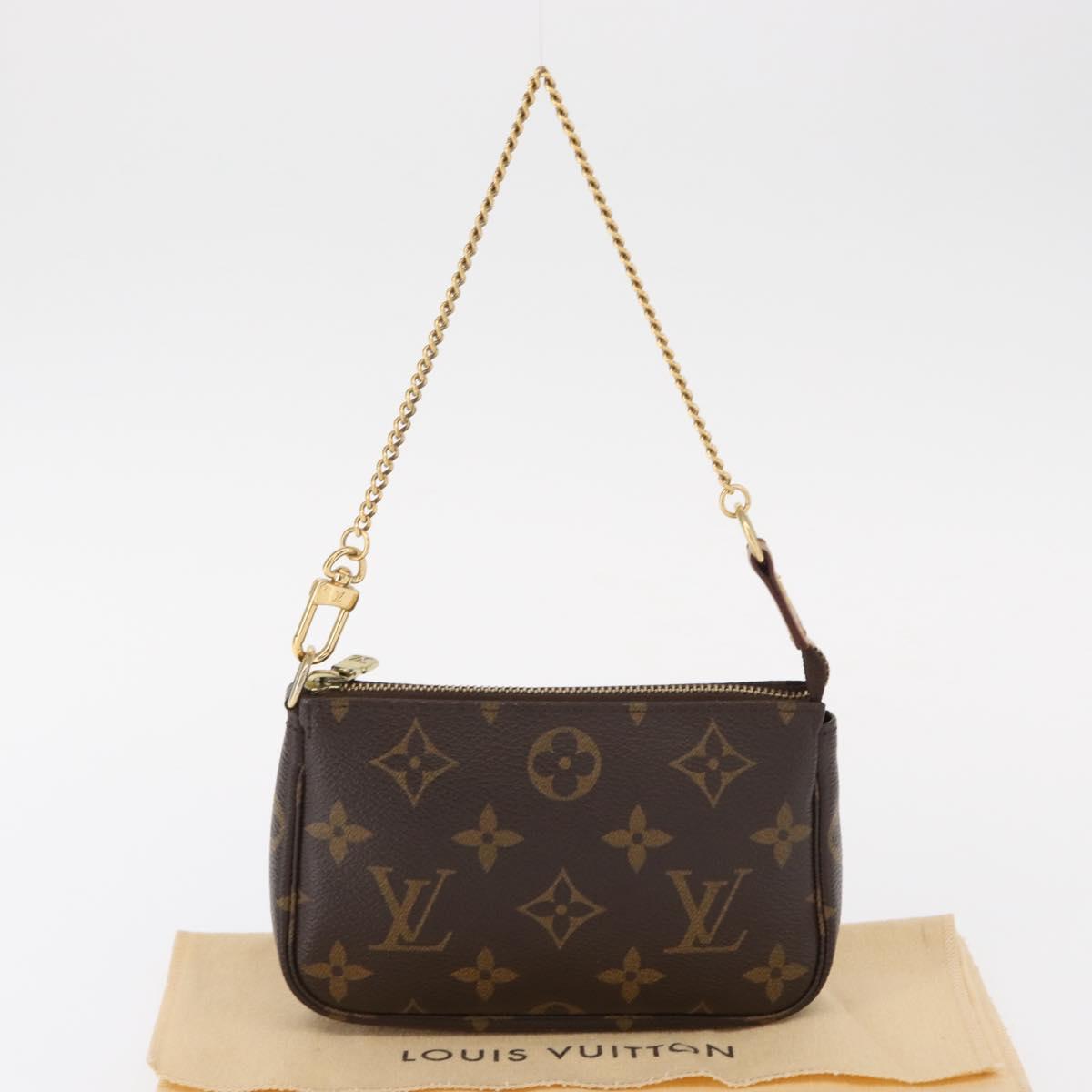 LOUIS VUITTON Monogram Mini Pochette Accessoires Pouch M58009 LV Auth 152598