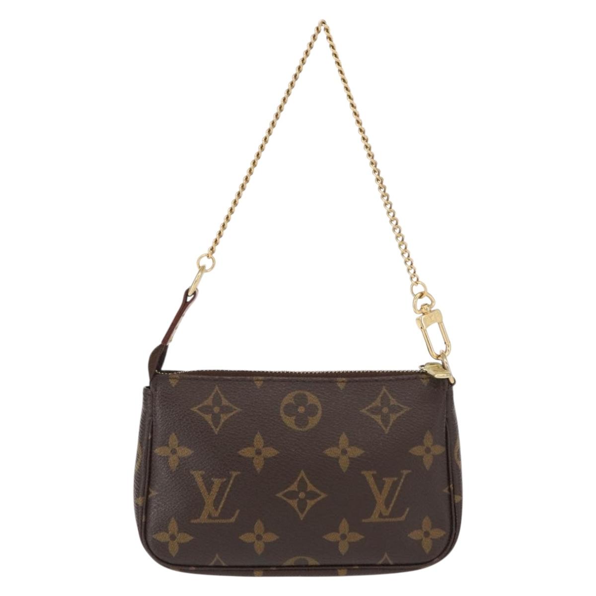 LOUIS VUITTON Monogram Mini Pochette Accessoires Pouch M58009 LV Auth 152598