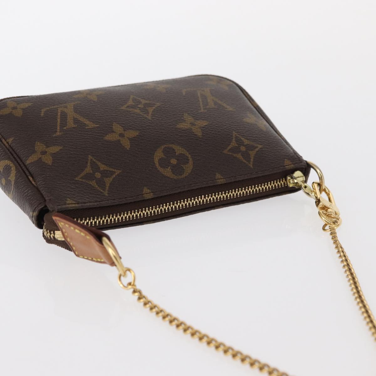 LOUIS VUITTON Monogram Mini Pochette Accessoires Pouch M58009 LV Auth 152598