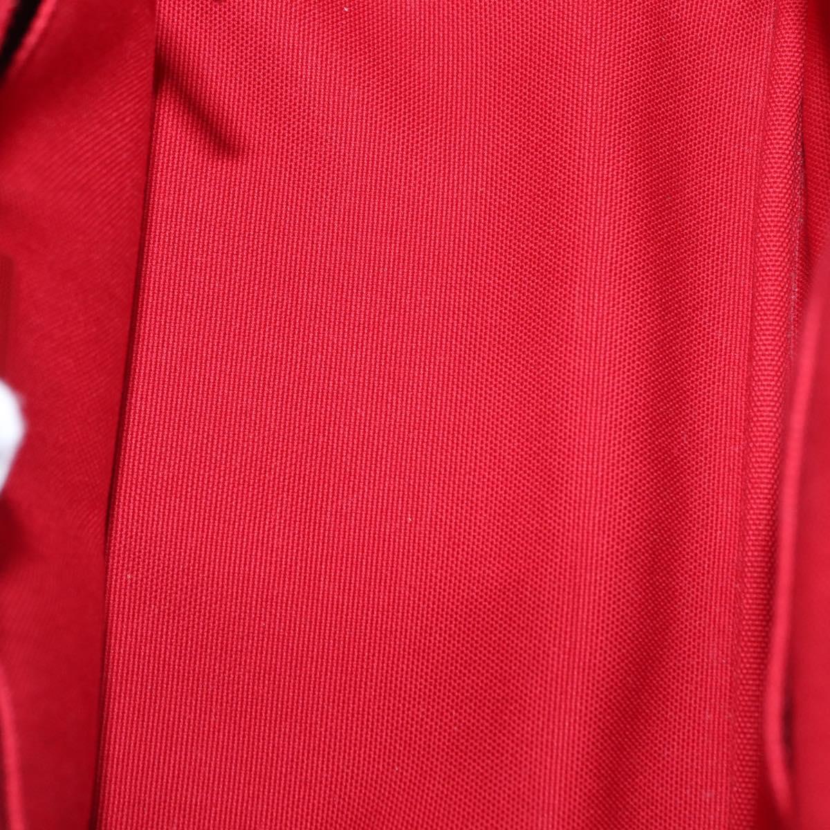 PRADA Canapa PM Hand Bag Canvas 2way Blue Silver Auth 152636