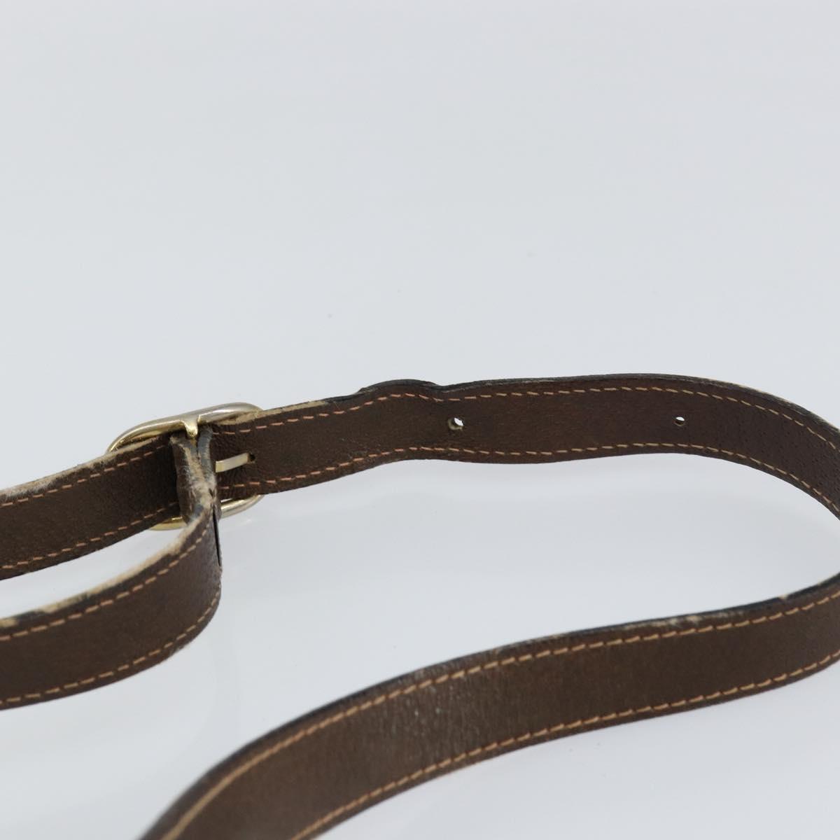 GUCCI GG Supreme Web Sherry Line Bag PVC Beige Gold Red 010 378 Auth 152639