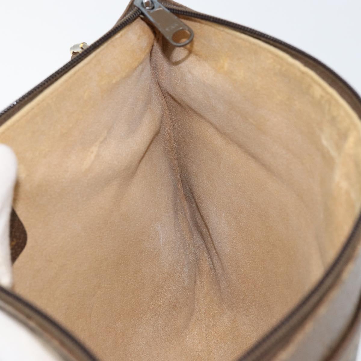 GUCCI GG Supreme Web Sherry Line Bag PVC Beige Gold Red 904 02 026 Auth 152644