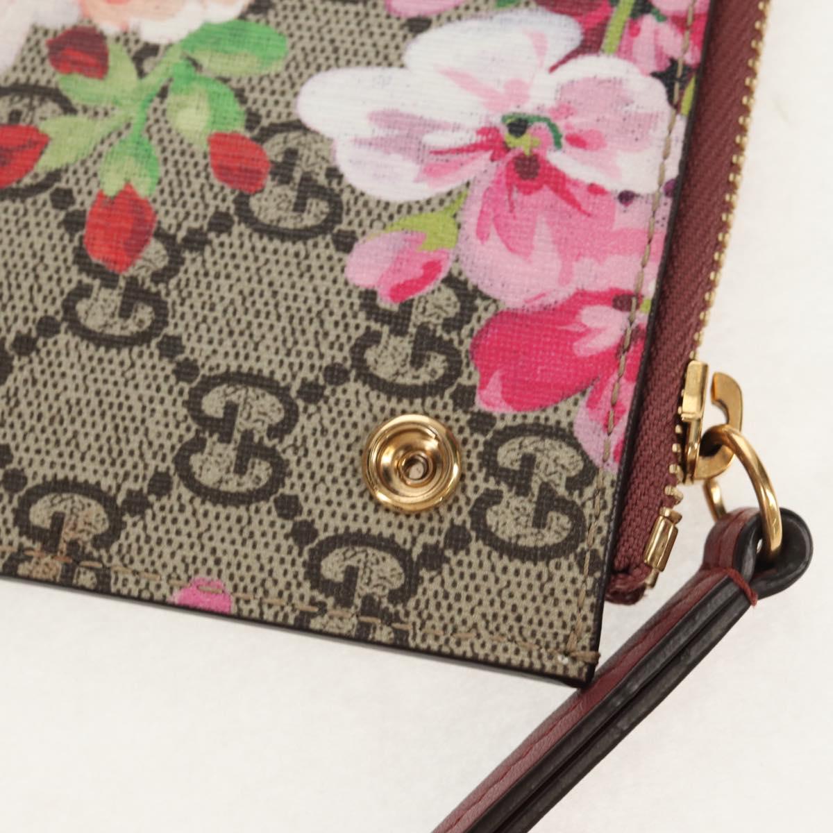 GUCCI GG Supreme Shoulder Bag PVC Beige Gold 454111 Auth 152649AM