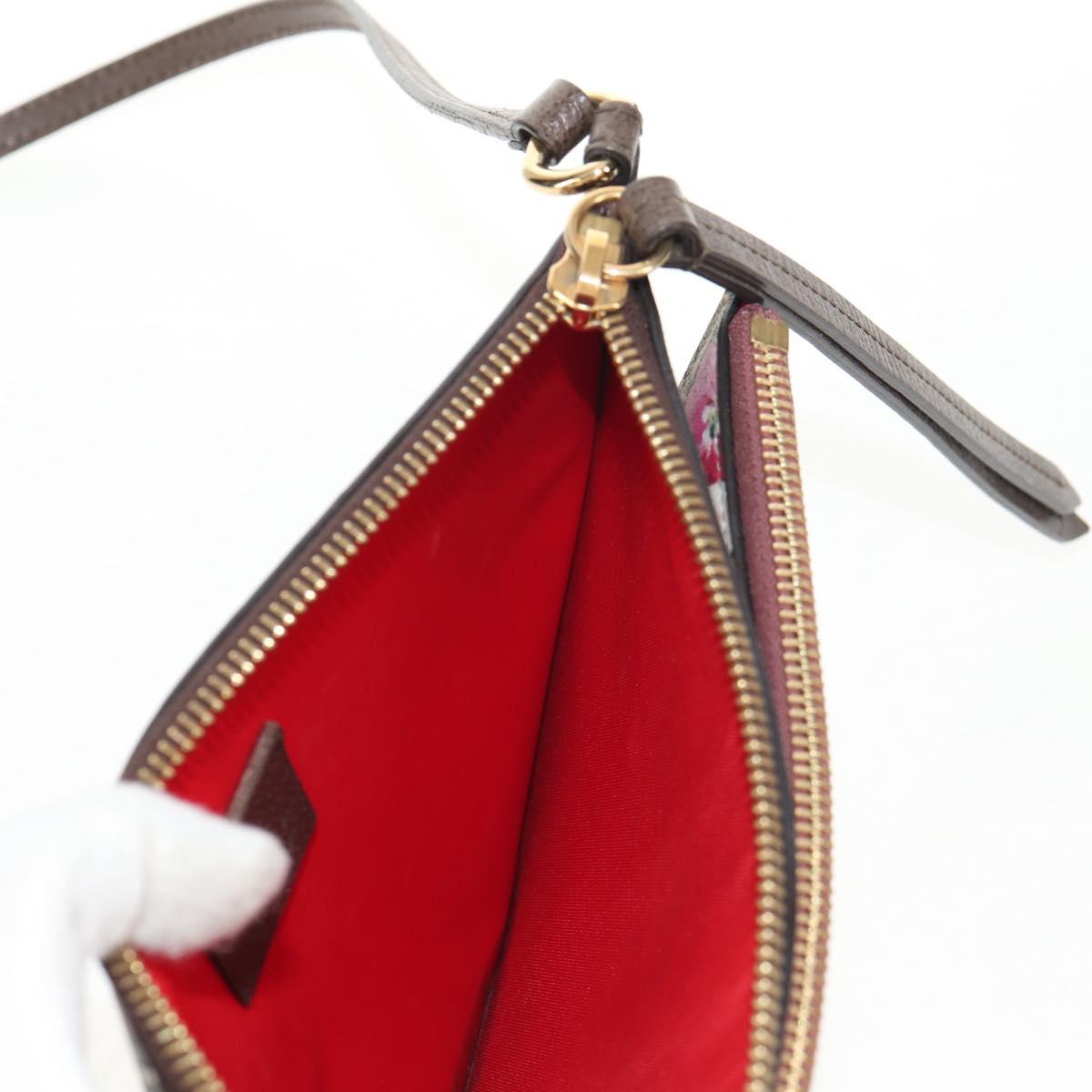 GUCCI GG Supreme Shoulder Bag PVC Beige Gold 454111 Auth 152649AM