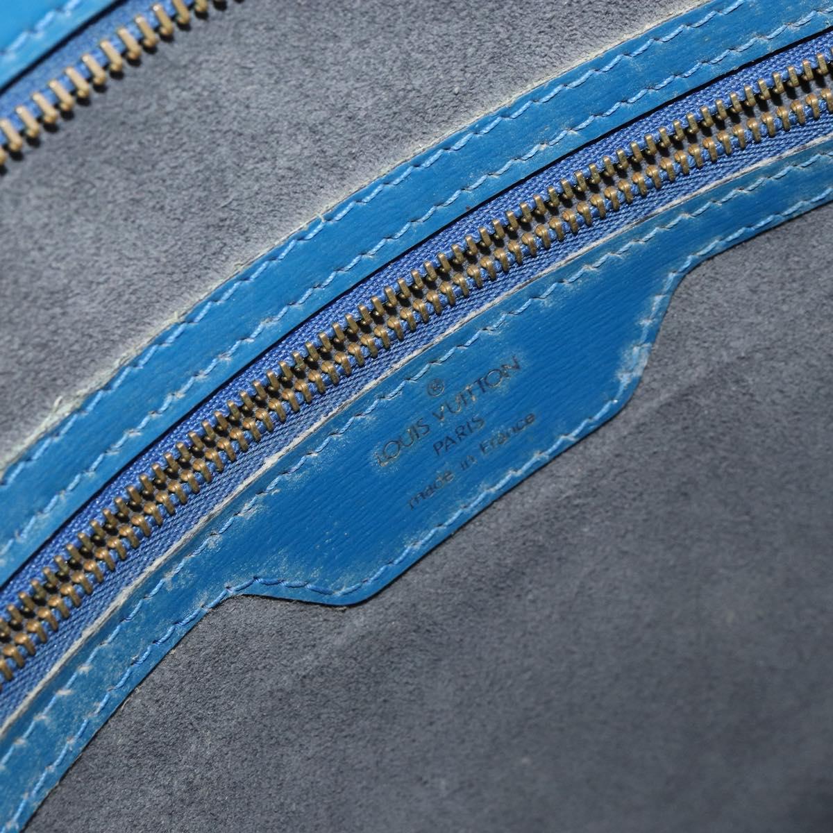 LOUIS VUITTON Epi Saint Jacques Shopping Shoulder Bag Blue M52275 LV Auth 152650