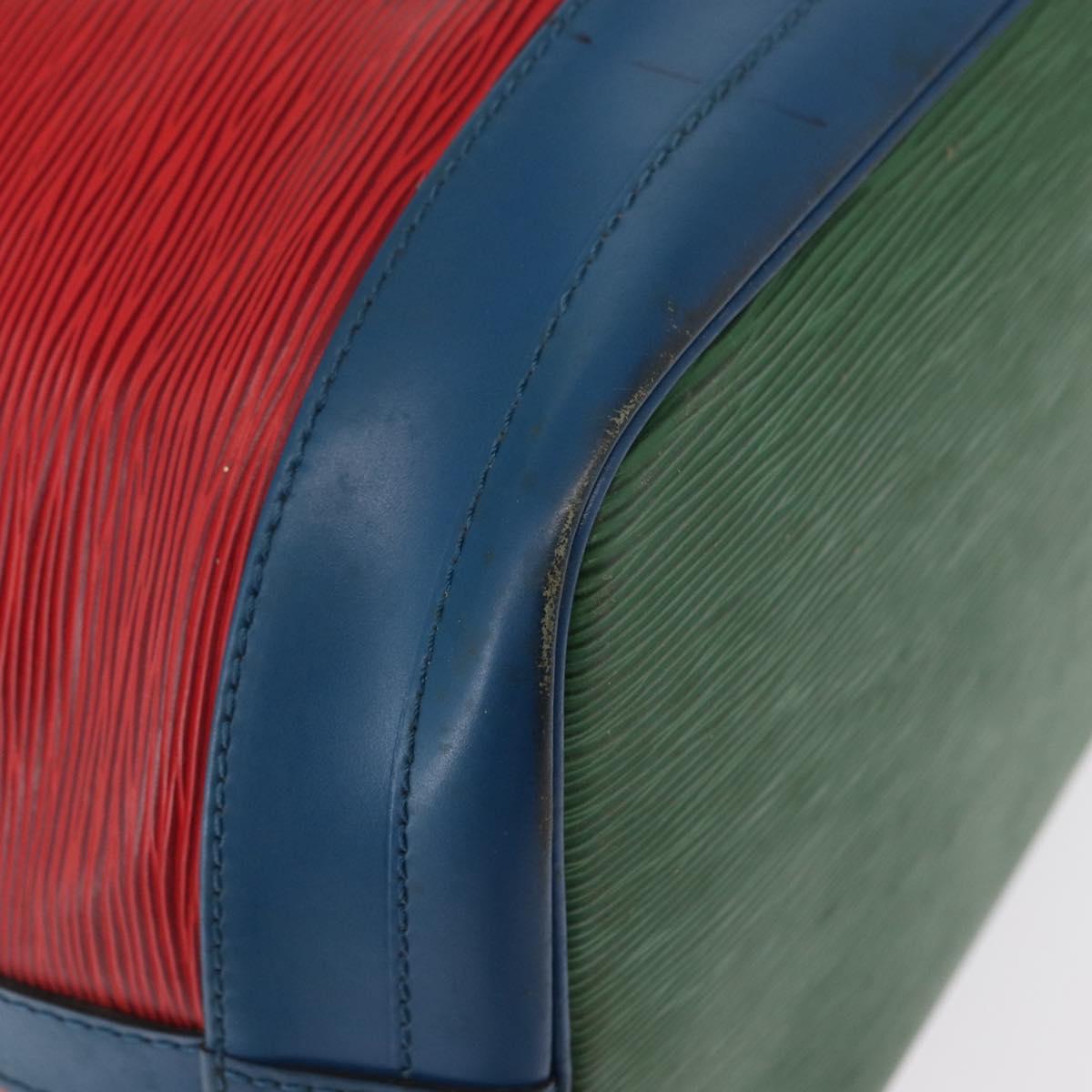 LOUIS VUITTON Epi Tricolor Noe Shoulder Bag Blue Red Green M44082 LV Auth 152652