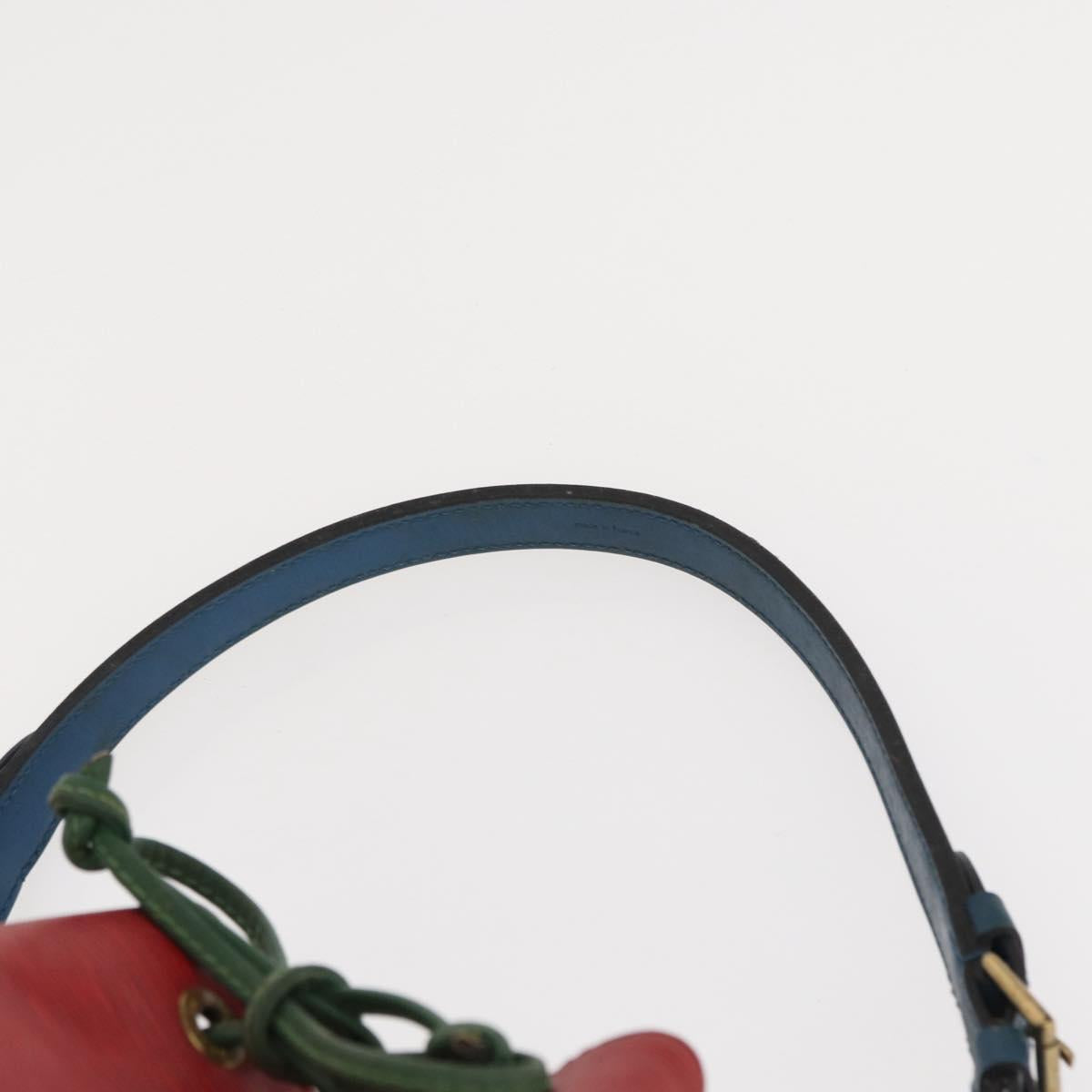 LOUIS VUITTON Epi Tricolor Noe Shoulder Bag Blue Red Green M44082 LV Auth 152652