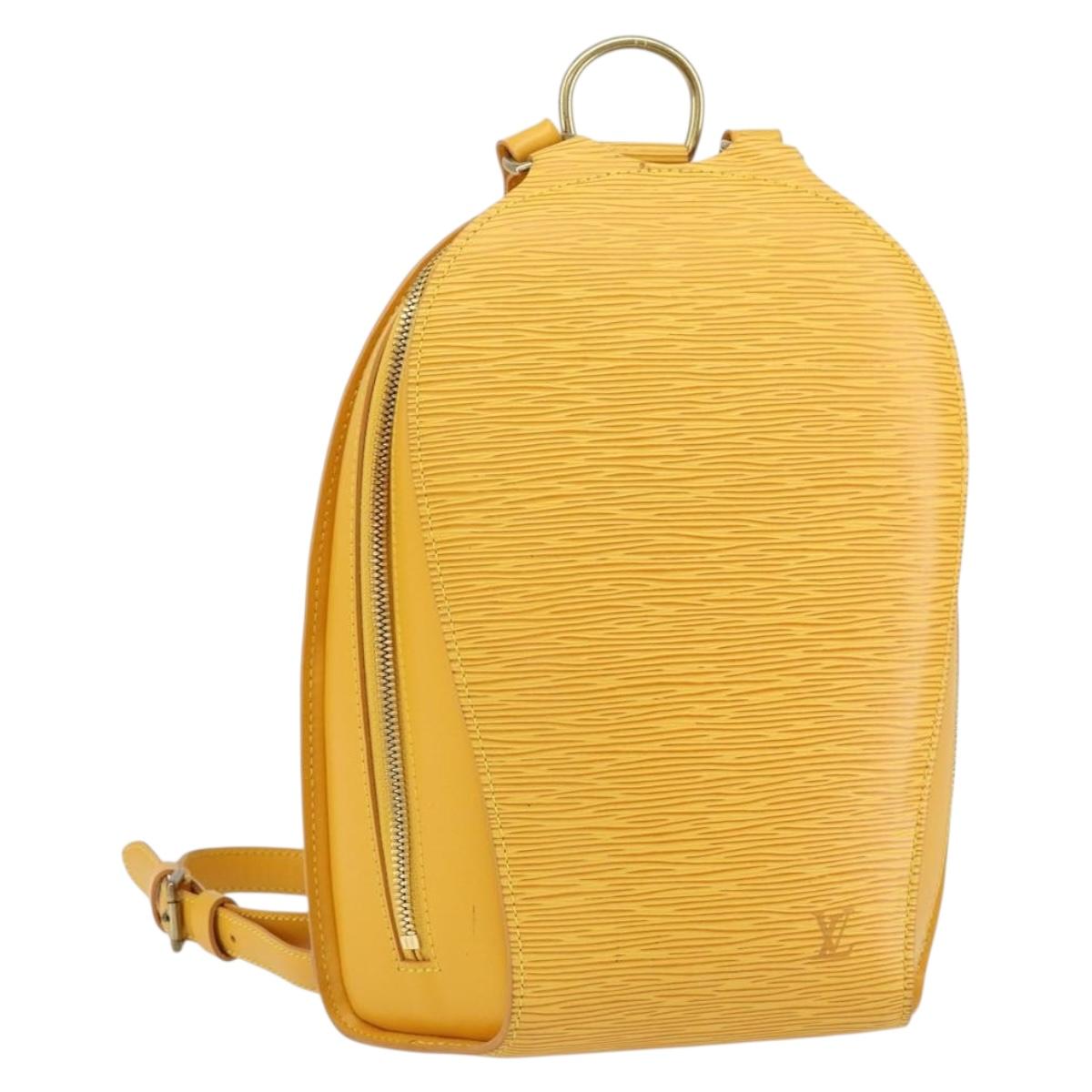 LOUIS VUITTON Epi Mabillon Backpack Yellow M52239 LV Auth 152653