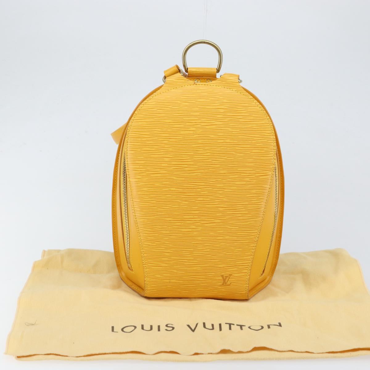 LOUIS VUITTON Epi Mabillon Backpack Yellow M52239 LV Auth 152653