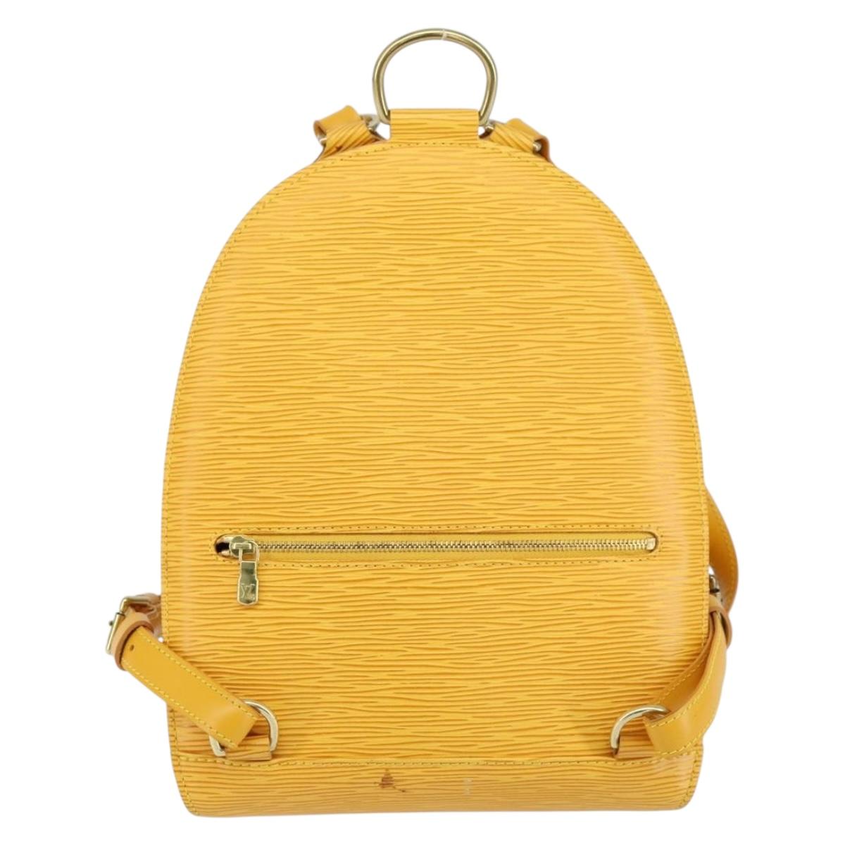 LOUIS VUITTON Epi Mabillon Backpack Yellow M52239 LV Auth 152653