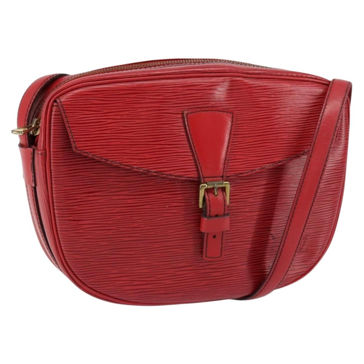LOUIS VUITTON Epi Jeune Fille MM Shoulder Bag Red M52157 LV Auth 152654