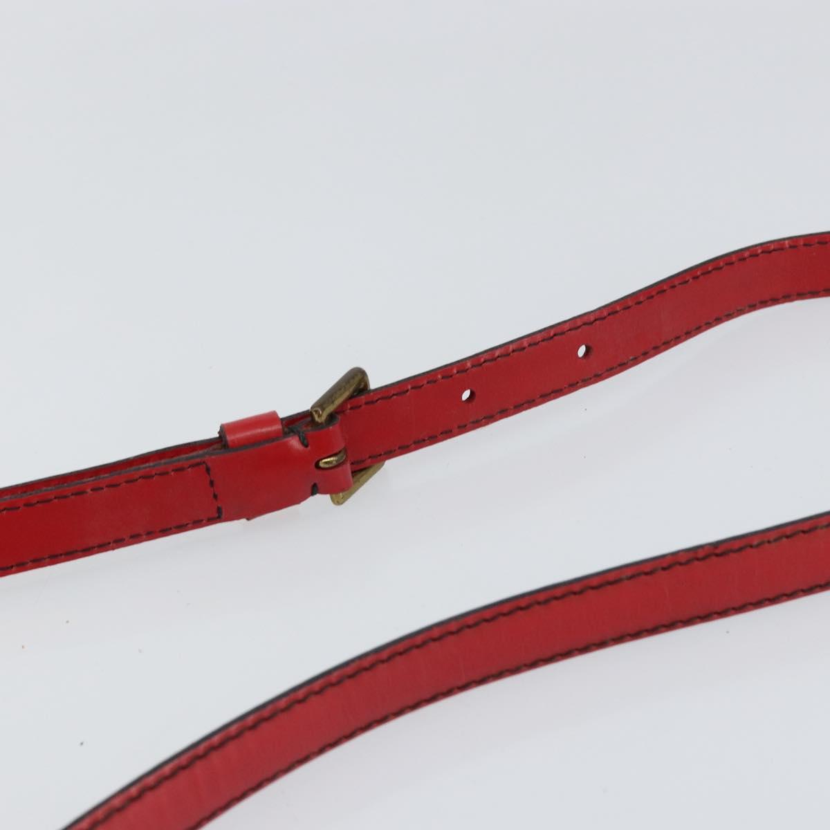 LOUIS VUITTON Epi Jeune Fille MM Shoulder Bag Red M52157 LV Auth 152654