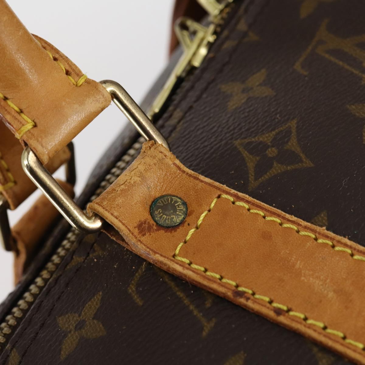 LOUIS VUITTON Monogram Keepall 55 Boston Bag M41424 LV Auth 152656