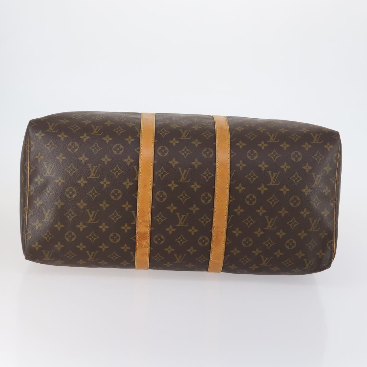 LOUIS VUITTON Monogram Keepall 55 Boston Bag M41424 LV Auth 152656
