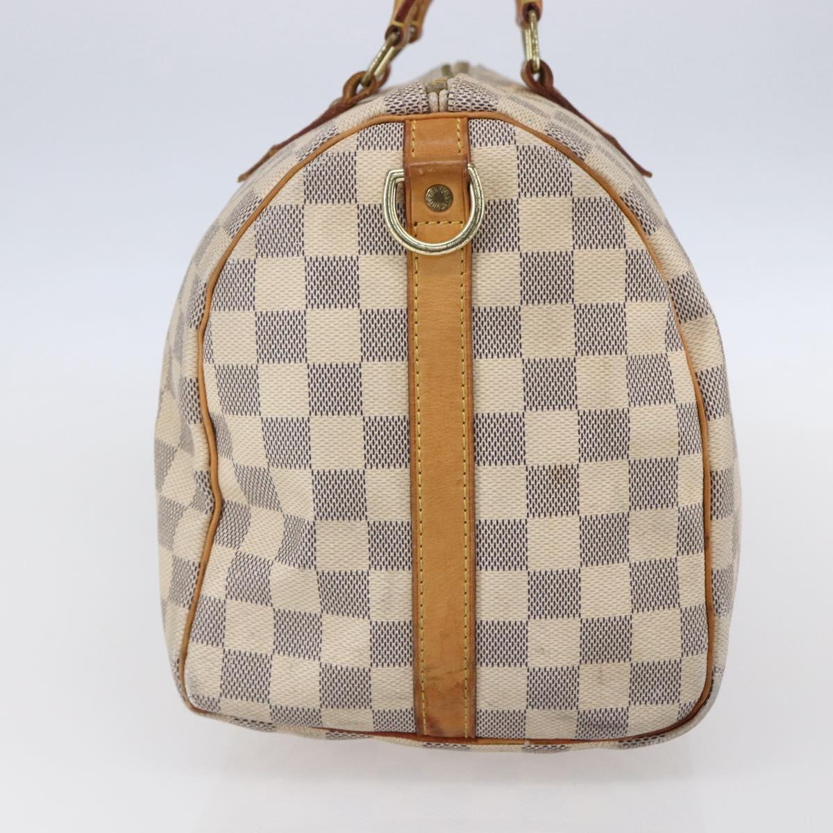 LOUIS VUITTON Damier Azur Speedy Bandouliere 30 Bag 2way N41052 LV Auth 152661