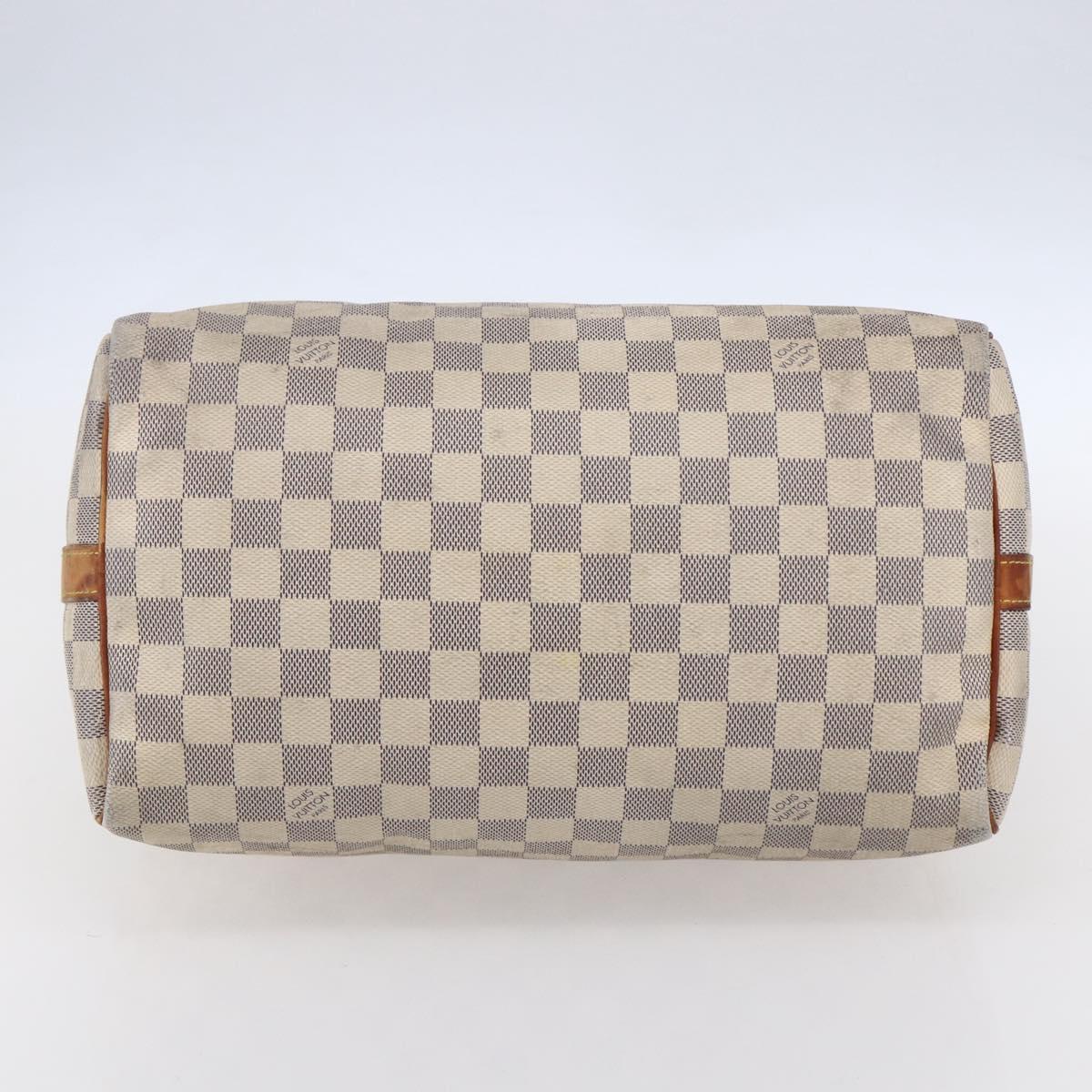LOUIS VUITTON Damier Azur Speedy Bandouliere 30 Bag 2way N41052 LV Auth 152661