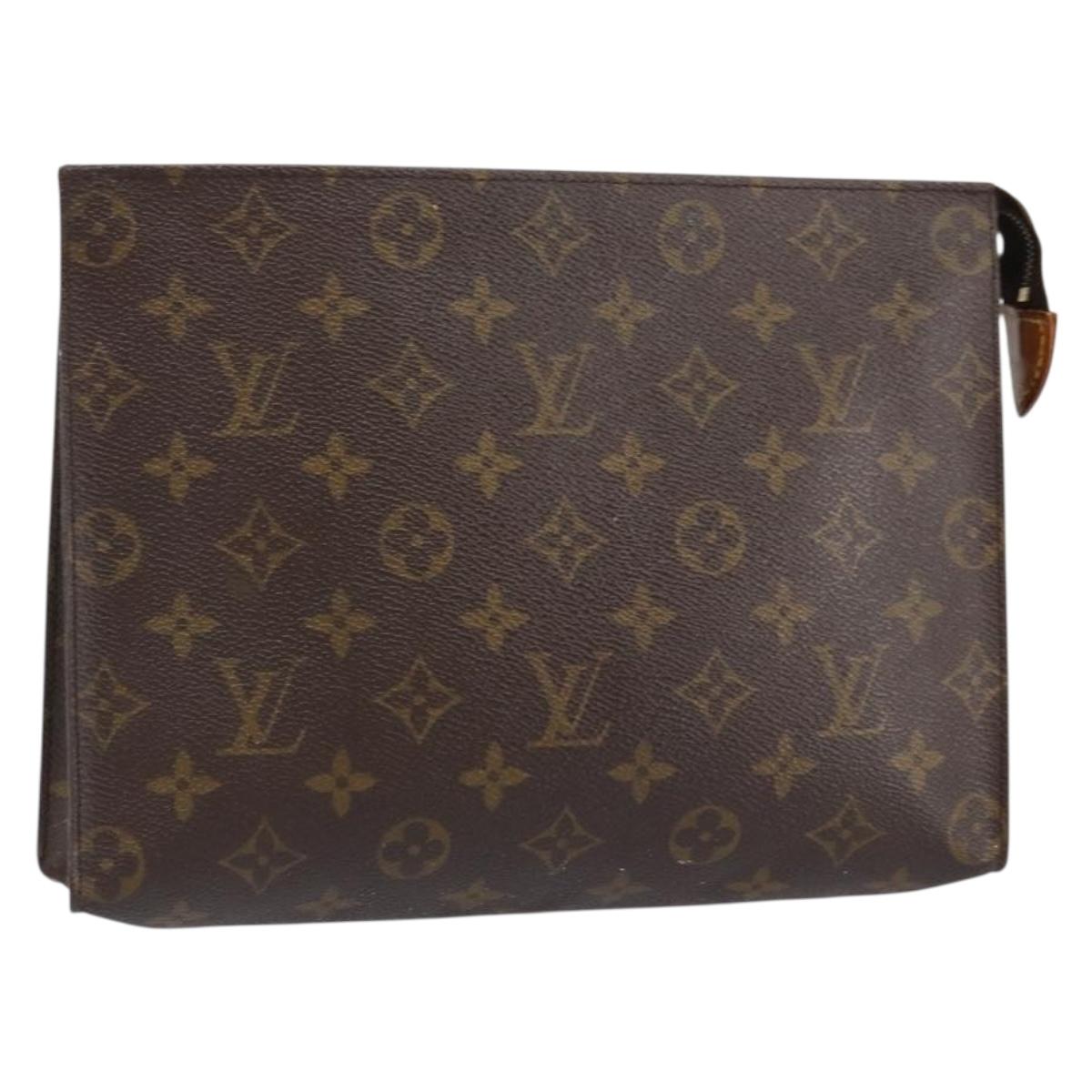LOUIS VUITTON Monogram Poche Toilette 26 Pouch M47542 LV Auth 152665